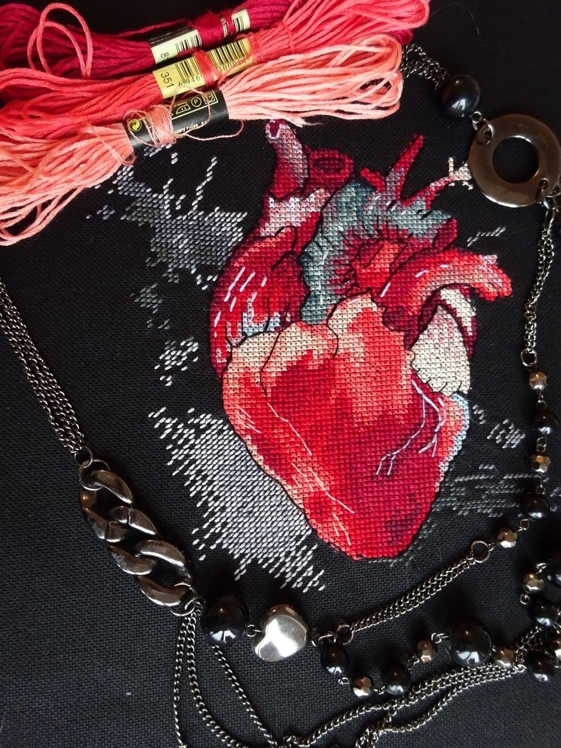 Heart Cross Stitch Pattern фото 5