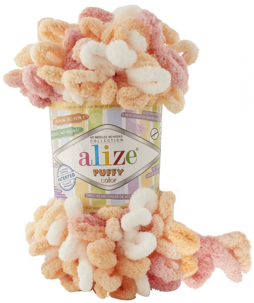 Alize Puffy Color, 100% Micropolyester 5 Skein Value Pack, 500g фото 54