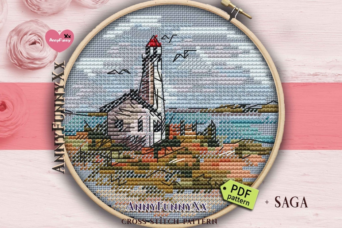 Small Lighthouse 1 Cross Stitch Pattern фото 1