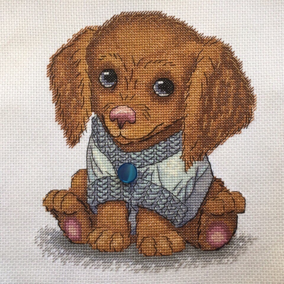 Puppy Cross Stitch Pattern фото 2