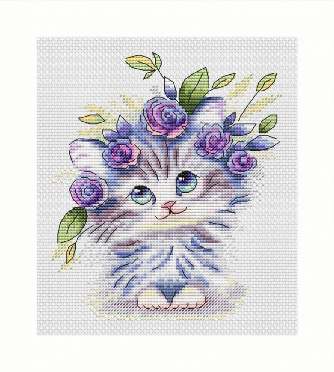 A Kitty Cross Stitch Pattern фото 1