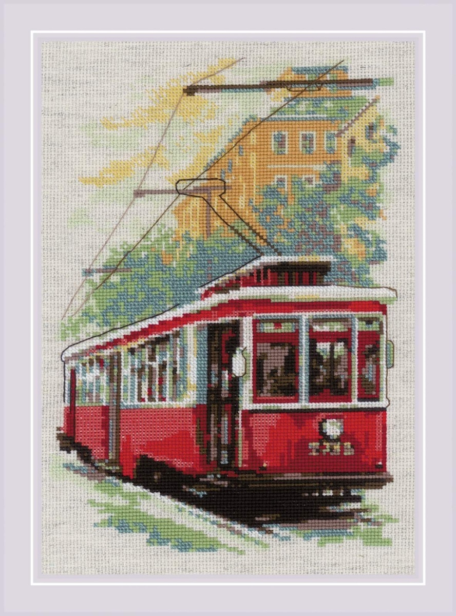 Old Tram Cross Stitch Kit фото 1