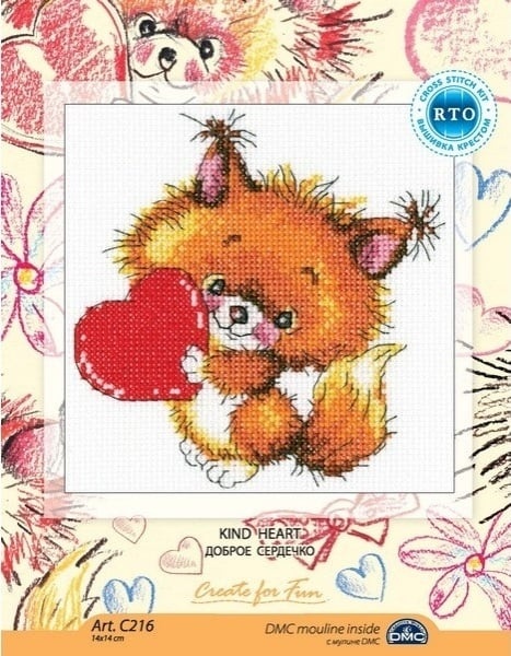 Kind Heart Cross Stitch Kit фото 2