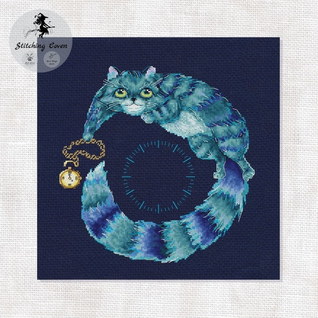Tea Time Cat Cross Stitch Chart фото 1
