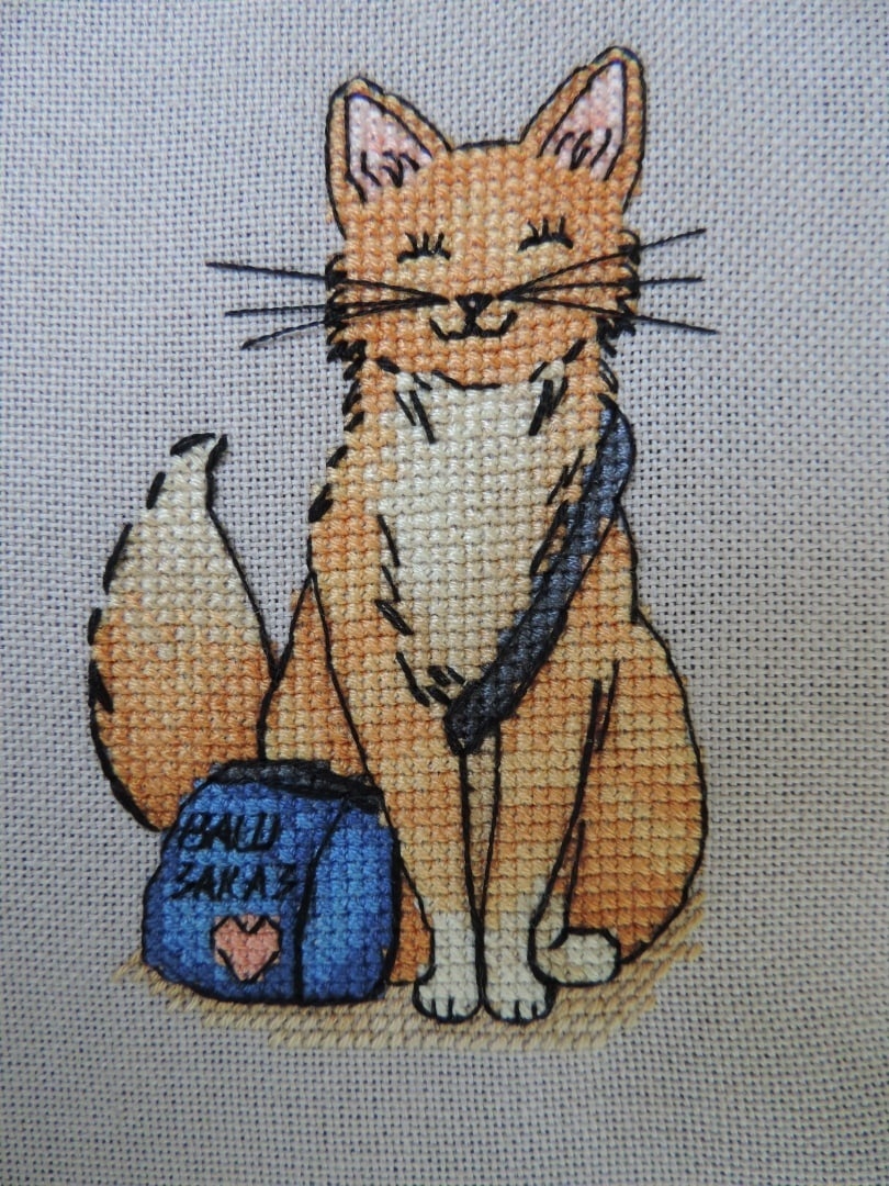 Cat Postman Cross Stitch Pattern фото 2