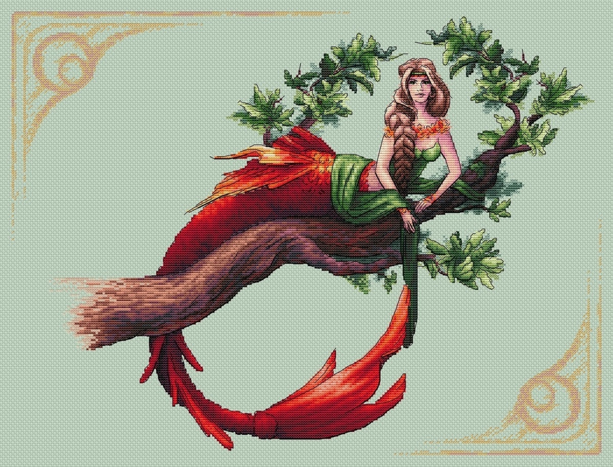 Fairytale Mermaid Cross Stitch Pattern фото 3