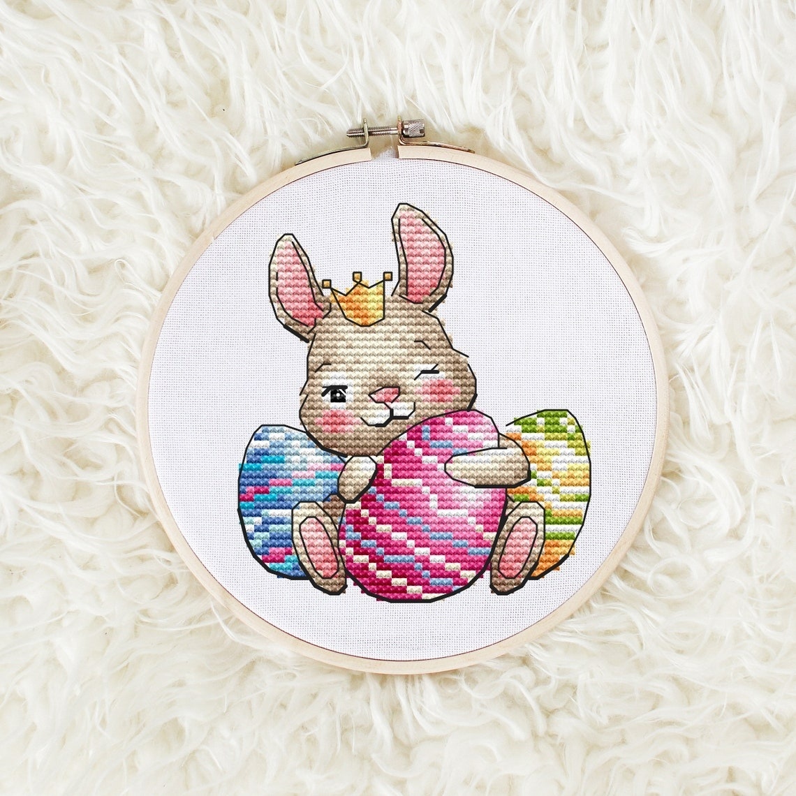 Easter Bunny 3 Cross Stitch Pattern фото 1