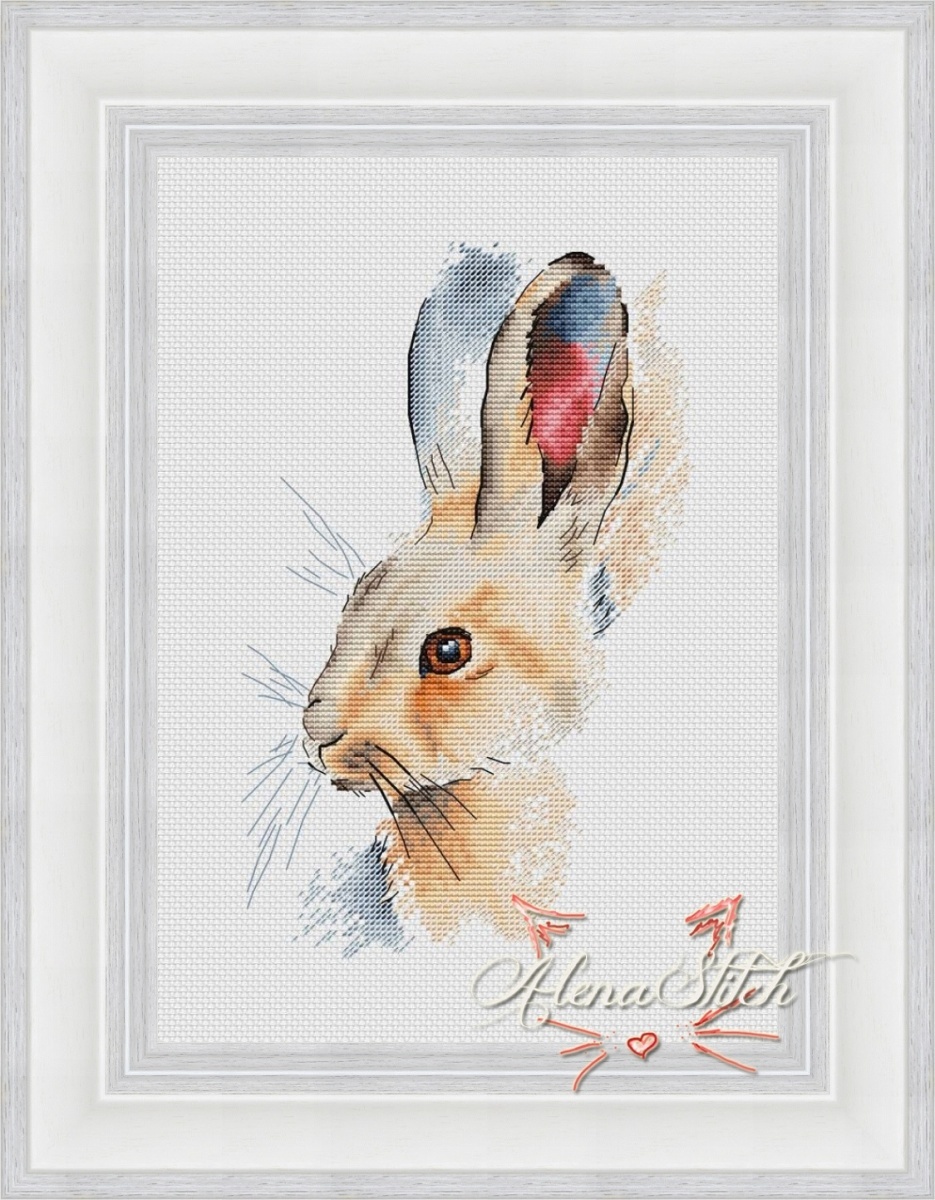 Hare Cross Stitch Pattern фото 1