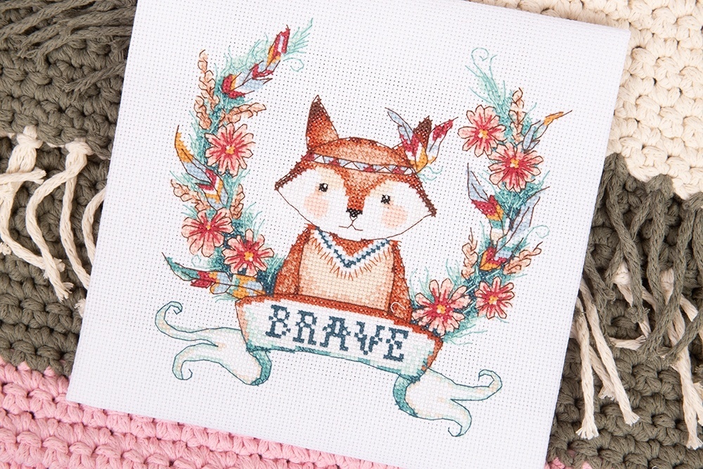 Brave Fox Cross Stitch Kit фото 3