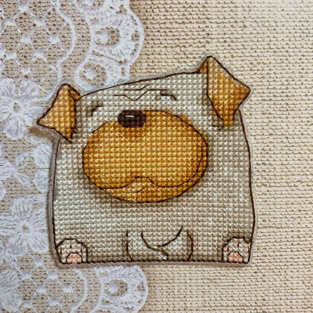 Pug-dog Cross Stitch Pattern фото 8