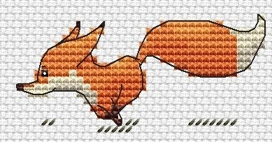 Fox Cubs Cross Stitch Pattern фото 4