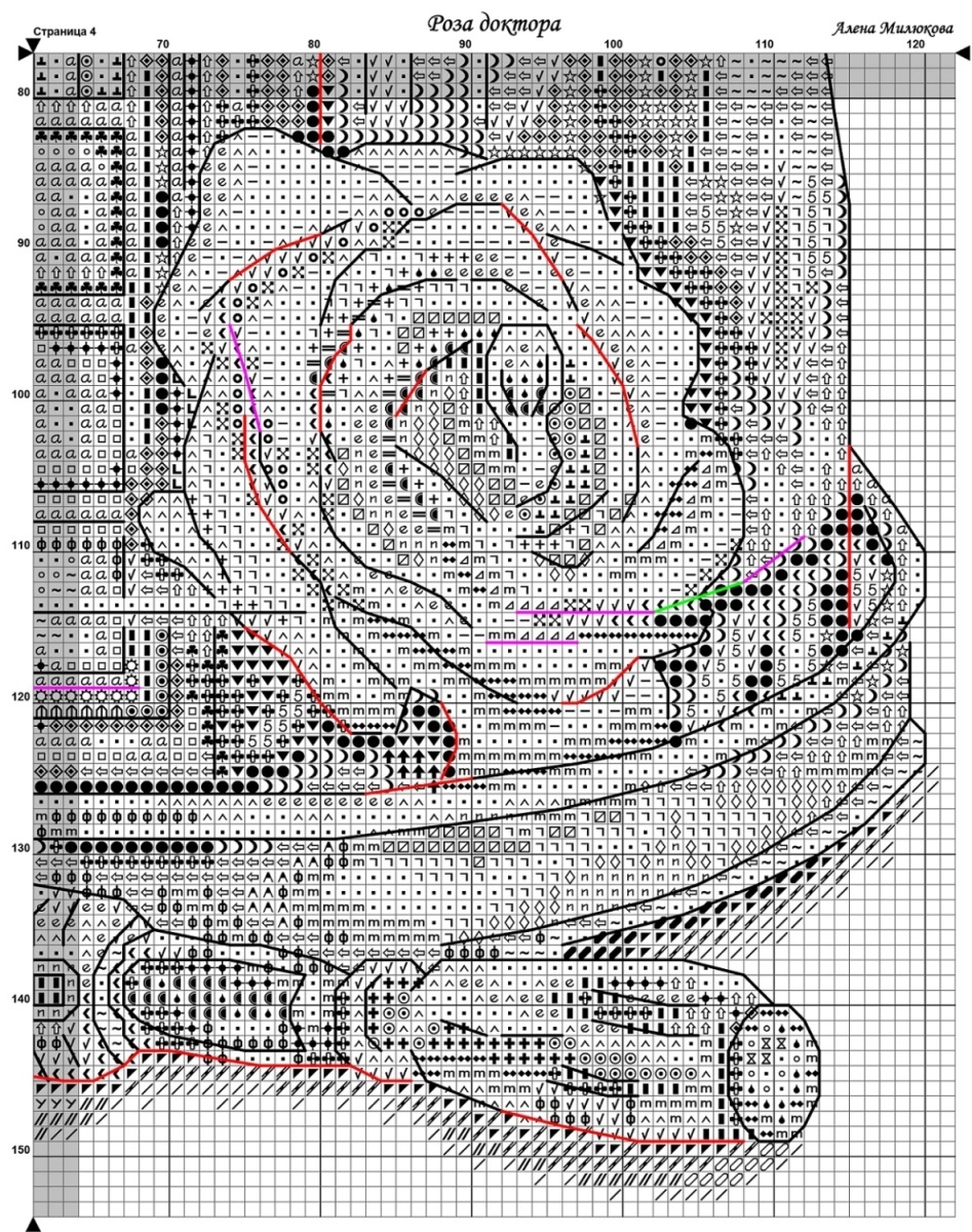 Rose of The Doctor Cross Stitch Pattern фото 10