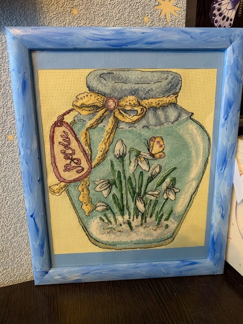 Spring in a Jar Cross Stitch Pattern фото 2