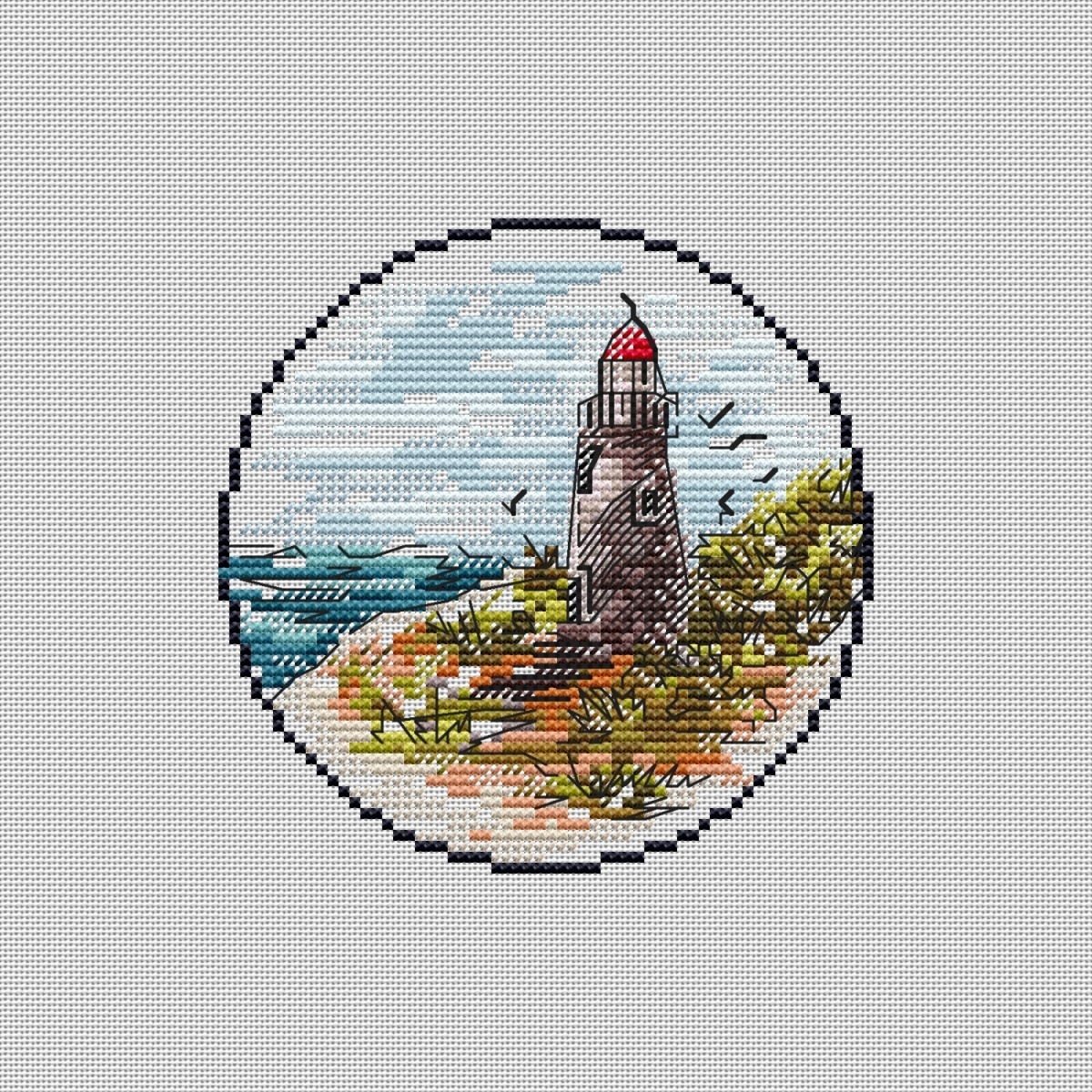 Small Lighthouse 9 Cross Stitch Pattern фото 2