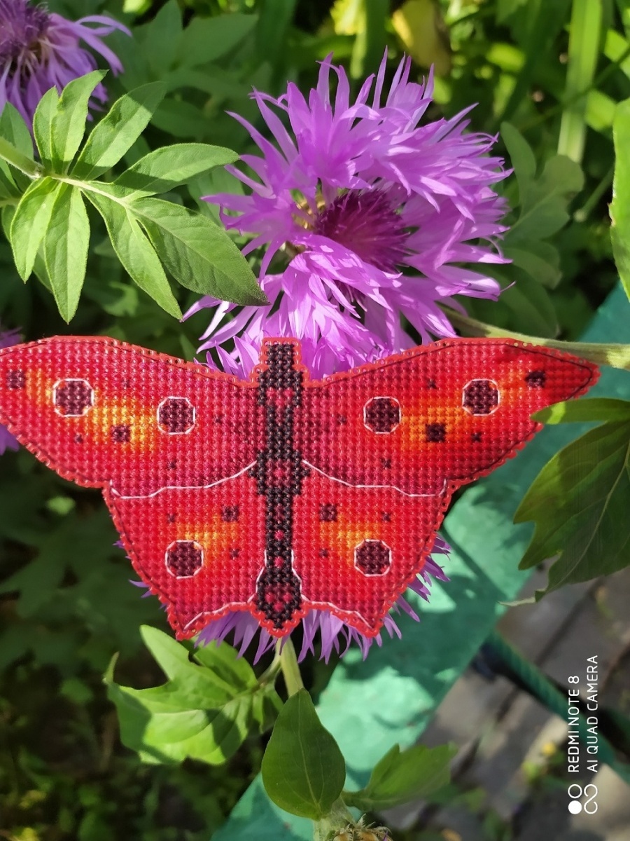 Butterfly Fiery Cross Stitch Pattern фото 4
