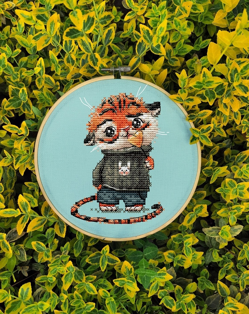 A Tiger Cub Cross Stitch Pattern фото 4