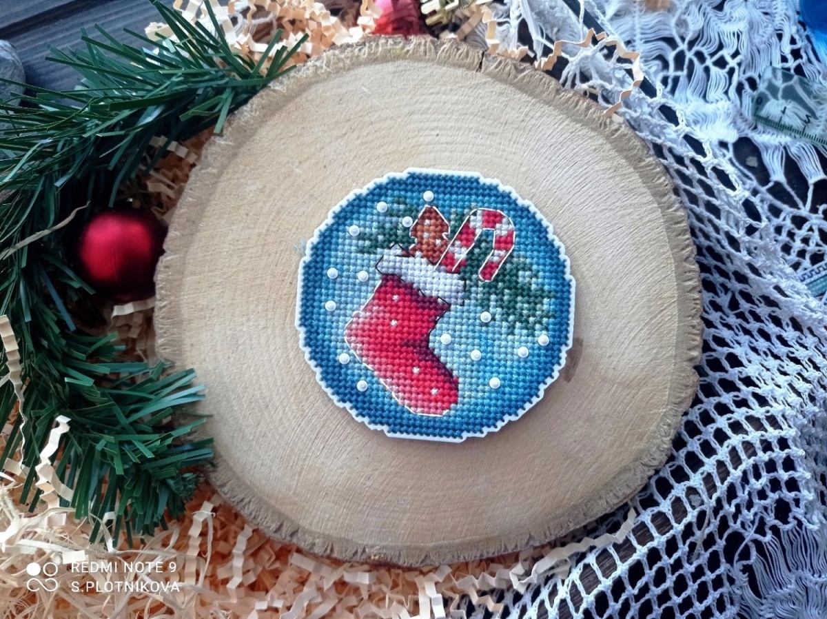 Christmas Bauble. Stocking Cross Stitch Pattern фото 2