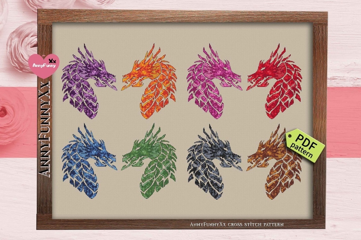 Dragons. Panels Cross Stitch Pattern фото 4