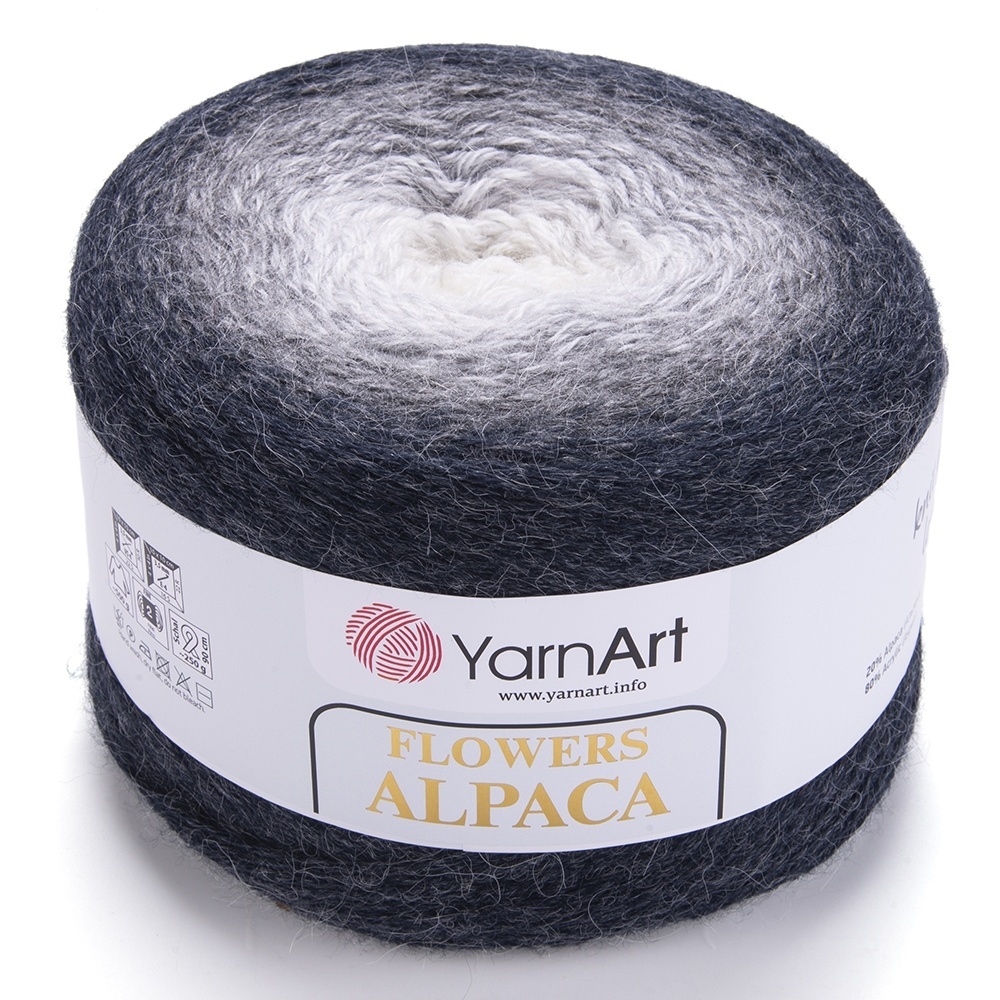 YarnArt Flowers Alpaca, 20% Alpaca, 80% Acrylic, 2 Skein Value Pack, 500g фото 11