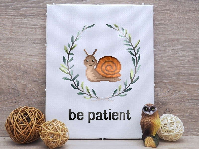 Be Patient Cross Stitch Pattern фото 2