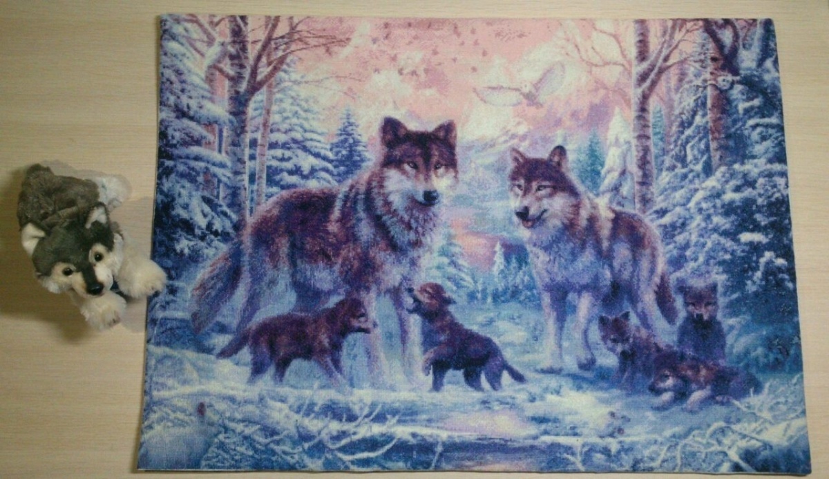 Wolf Pack in Winter Cross Stitch Pattern фото 2