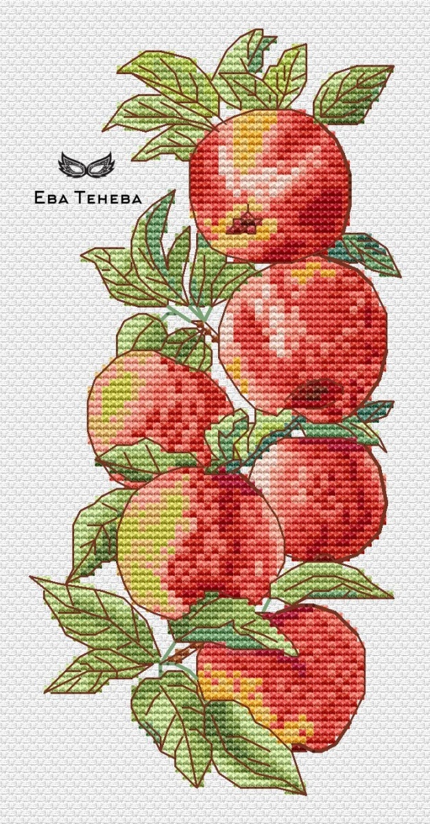 Apple Season. Harvest Cross Stitch Pattern фото 1