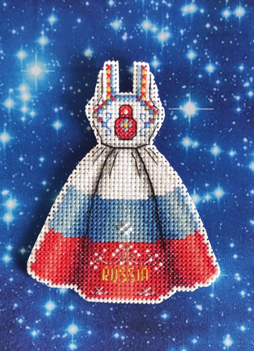 Dress. Russia Cross Stitch Pattern фото 3
