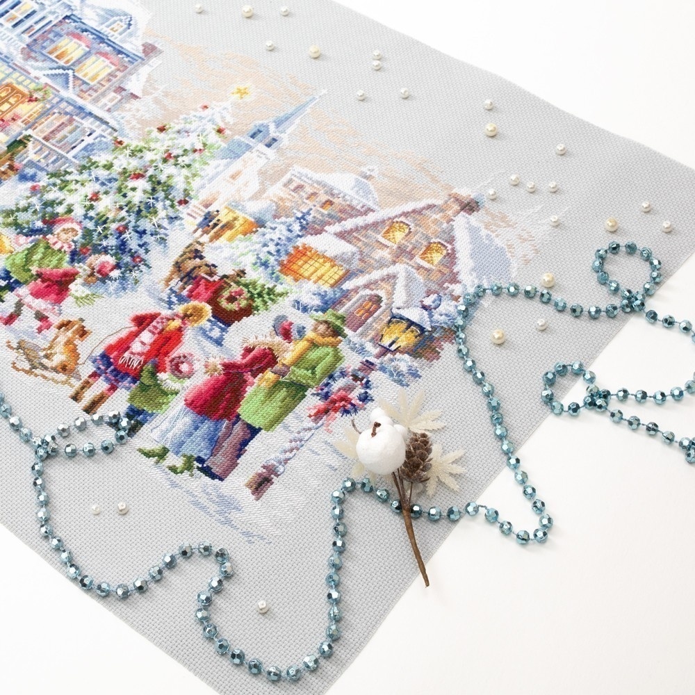 Christmas Eve Cross Stitch Kit by Magic Needle фото 10