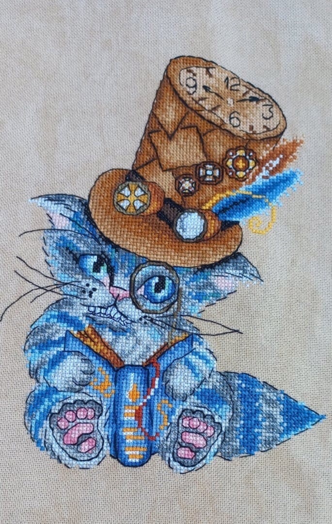 Cheshire Kitten Cross Stitch Pattern фото 2