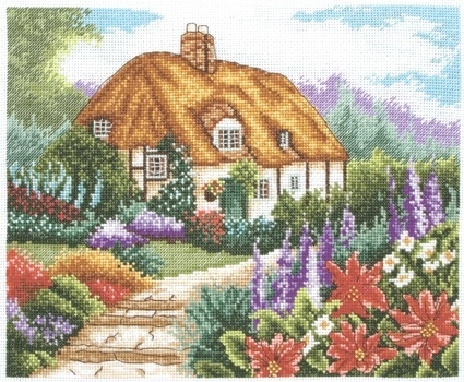 Cottage Garden in Bloom Cross Stitch Kit фото 1
