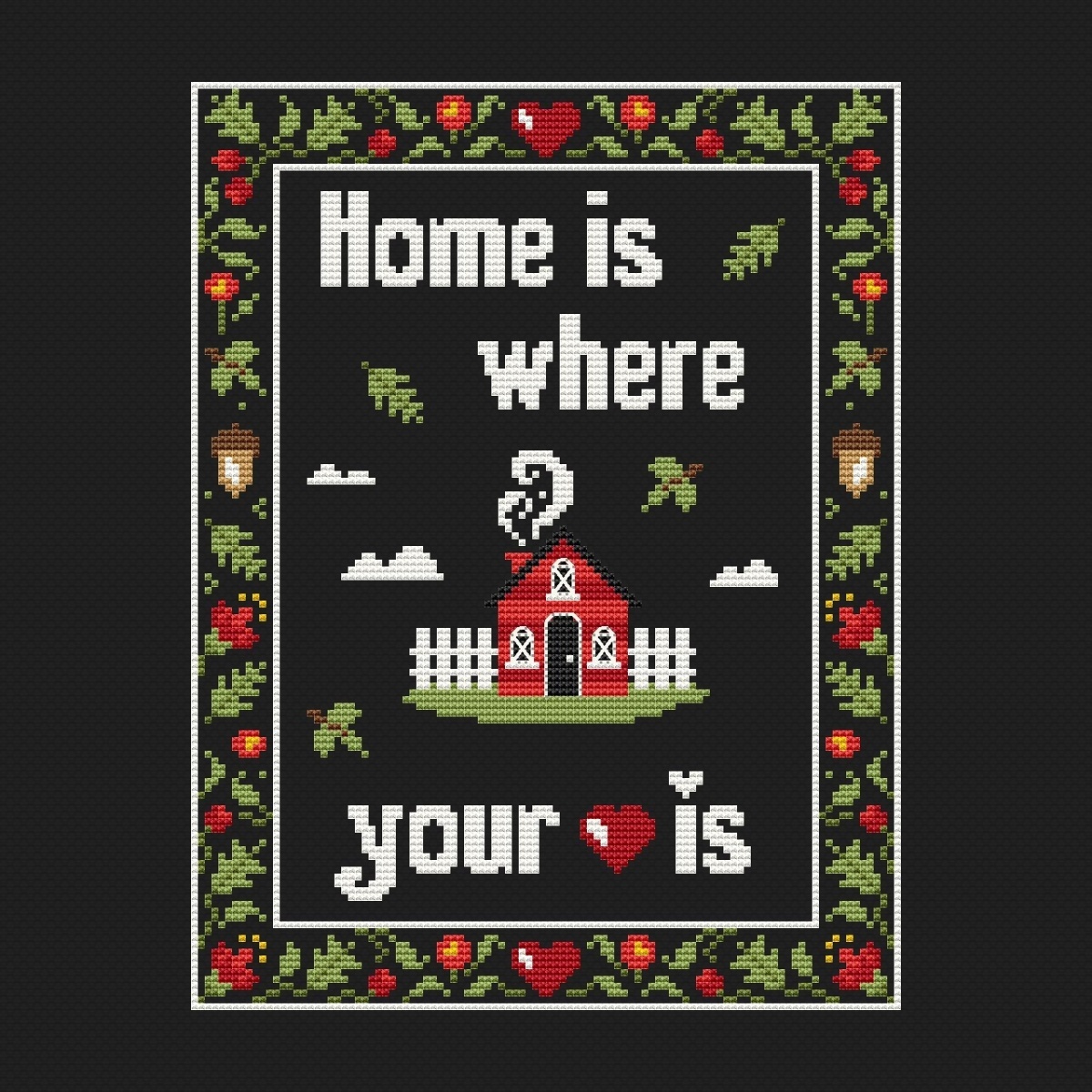 Home is... Cross Stitch Pattern фото 2