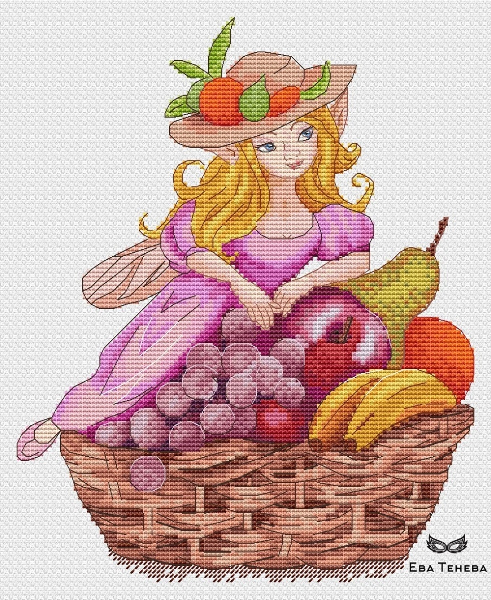 The Fruit Fairy Cross Stitch Pattern фото 1