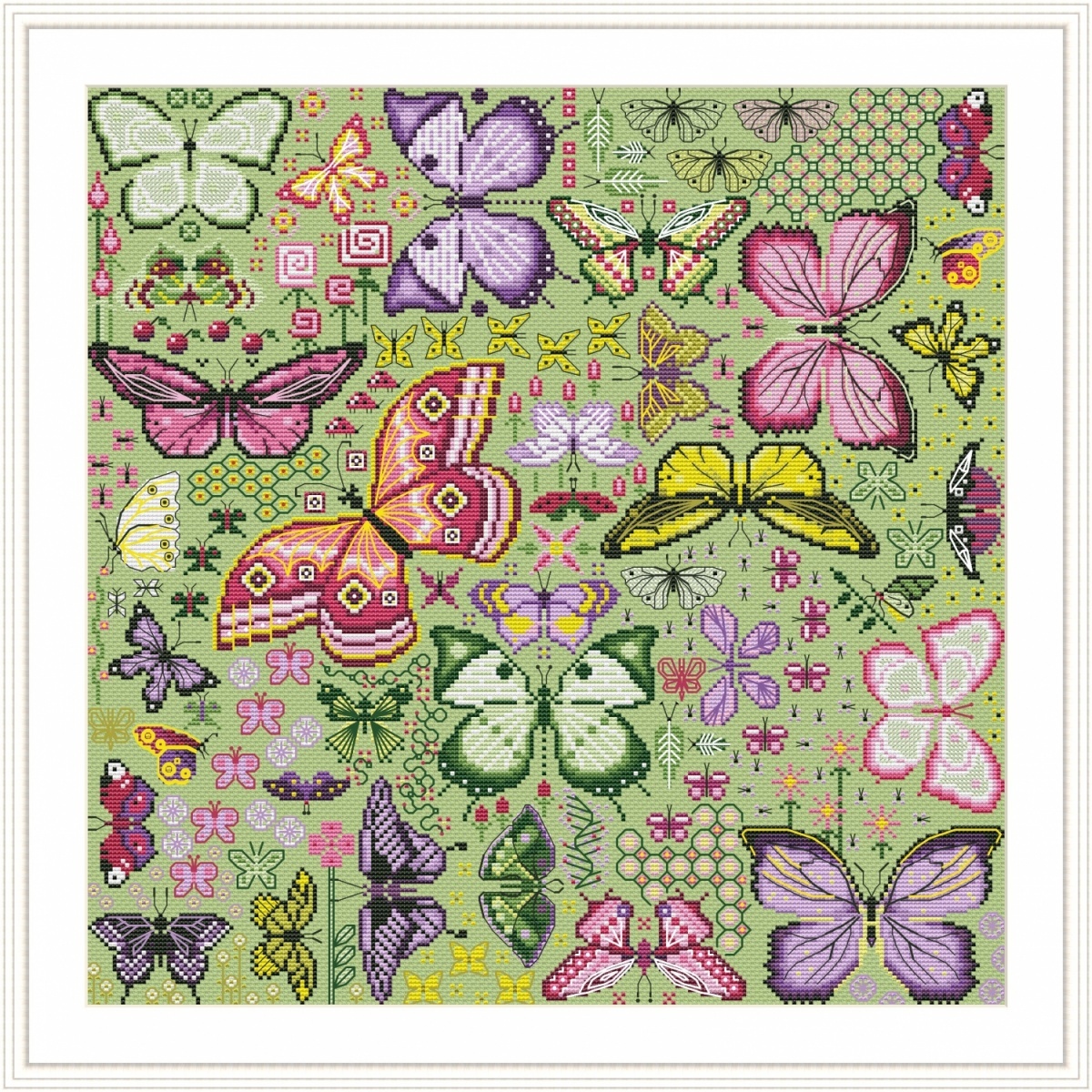 Butterflies. Midday Cross Stitch Pattern фото 3