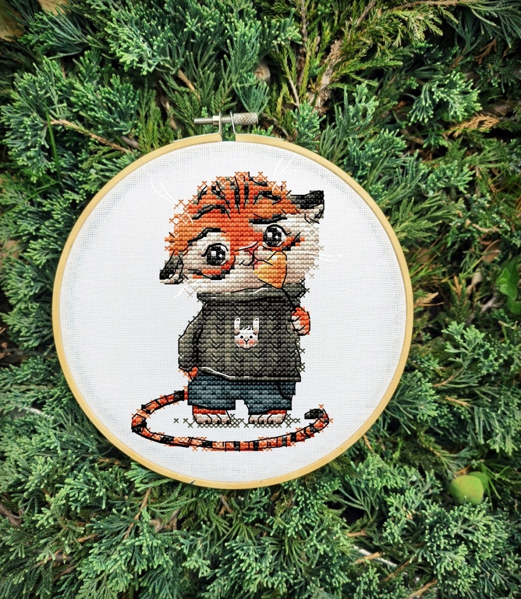 A Tiger Cub Cross Stitch Pattern фото 5