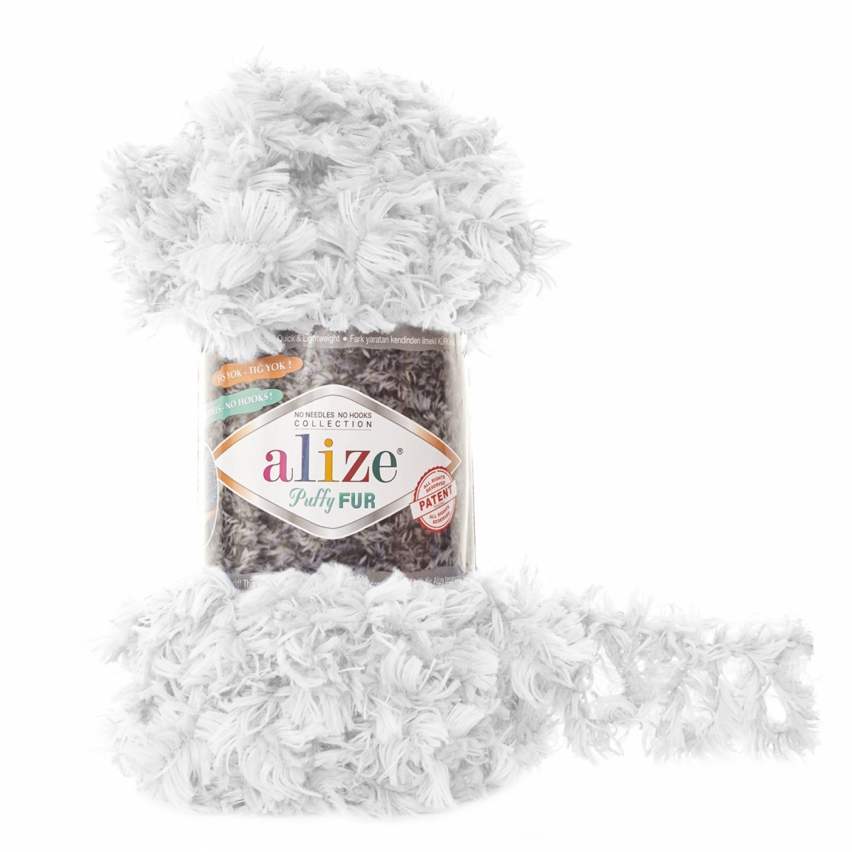 Alize Puffy Fur, 100% Polyester 5 Skein Value Pack, 500g фото 1