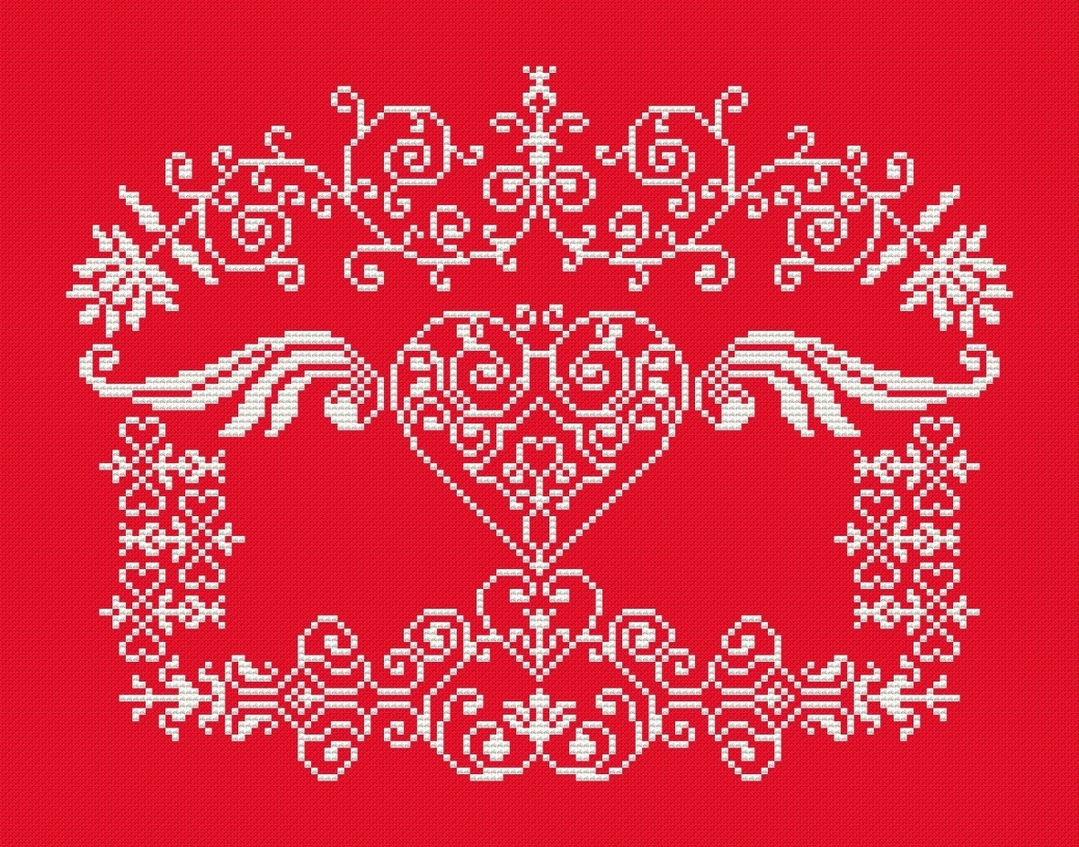 On the Wings of Love Cross Stitch Pattern фото 1