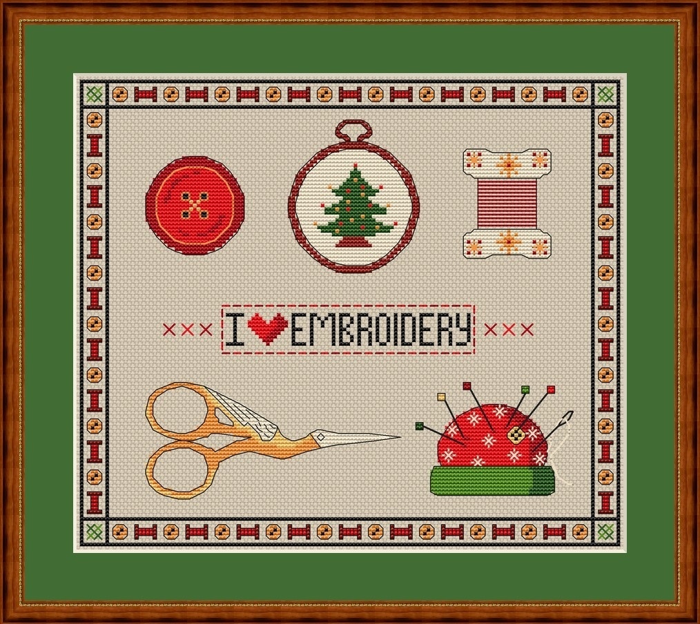 A Christmas Sampler Cross Stitch Pattern фото 1