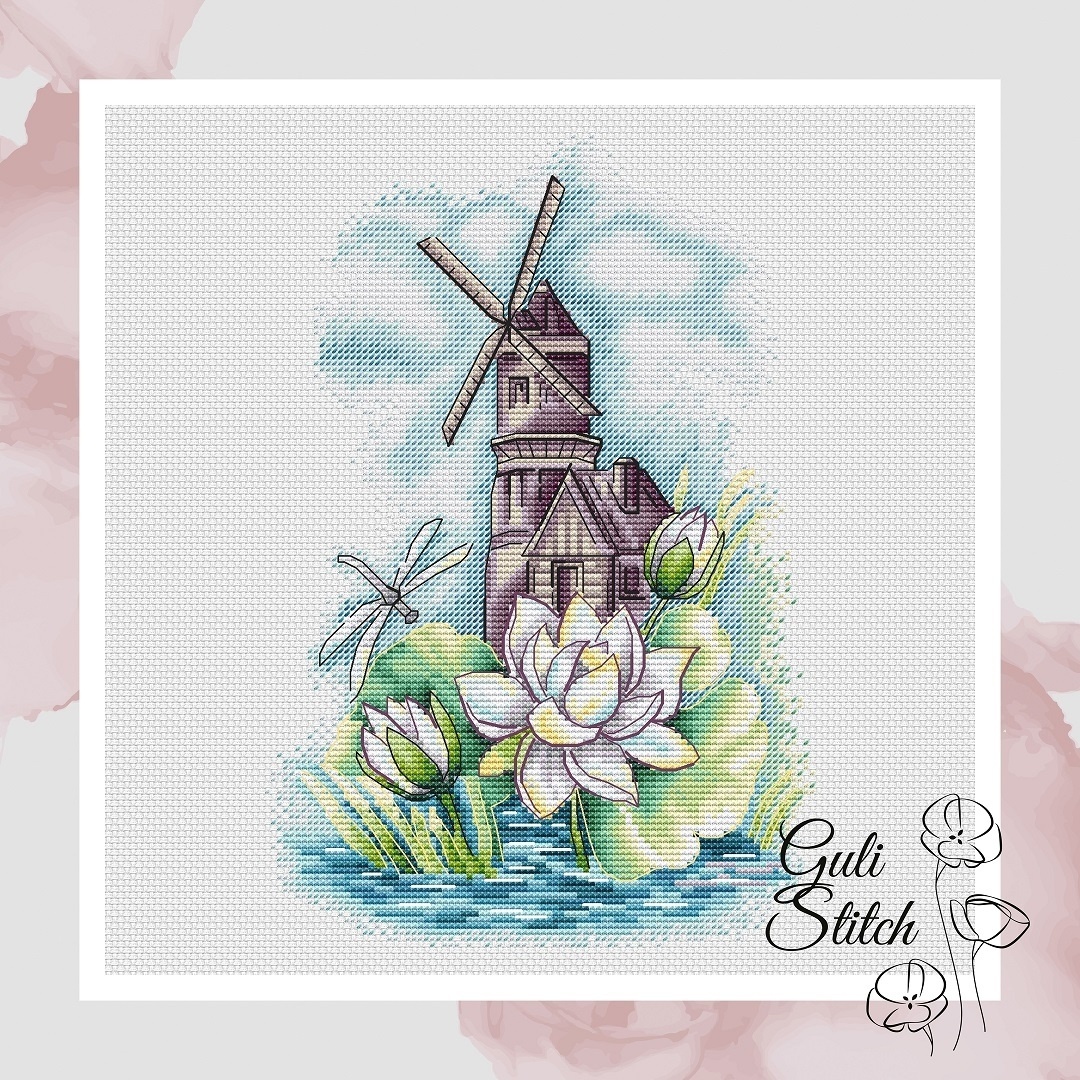 In the Land of Water Lilies Cross Stitch Pattern фото 1