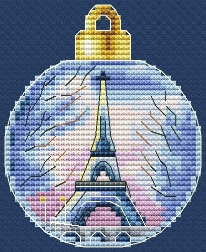 Christmas Bauble. France Cross Stitch Pattern фото 1