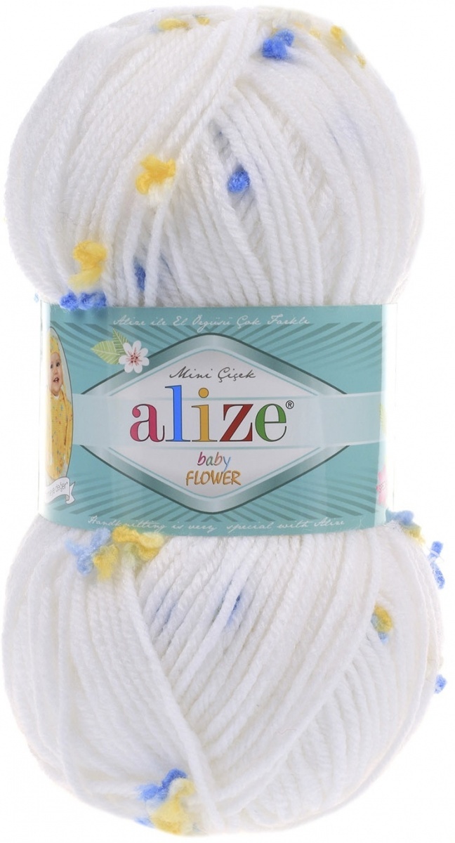 Alize Baby Flower, 94% Acrylic, 6% Polyamide 5 Skein Value Pack, 500g фото 23
