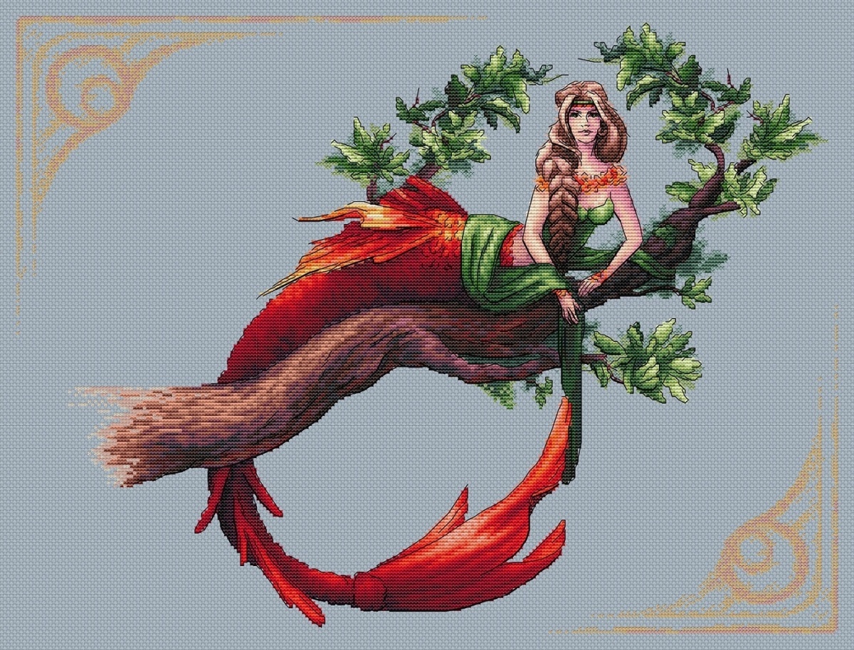 Fairytale Mermaid Cross Stitch Pattern фото 2