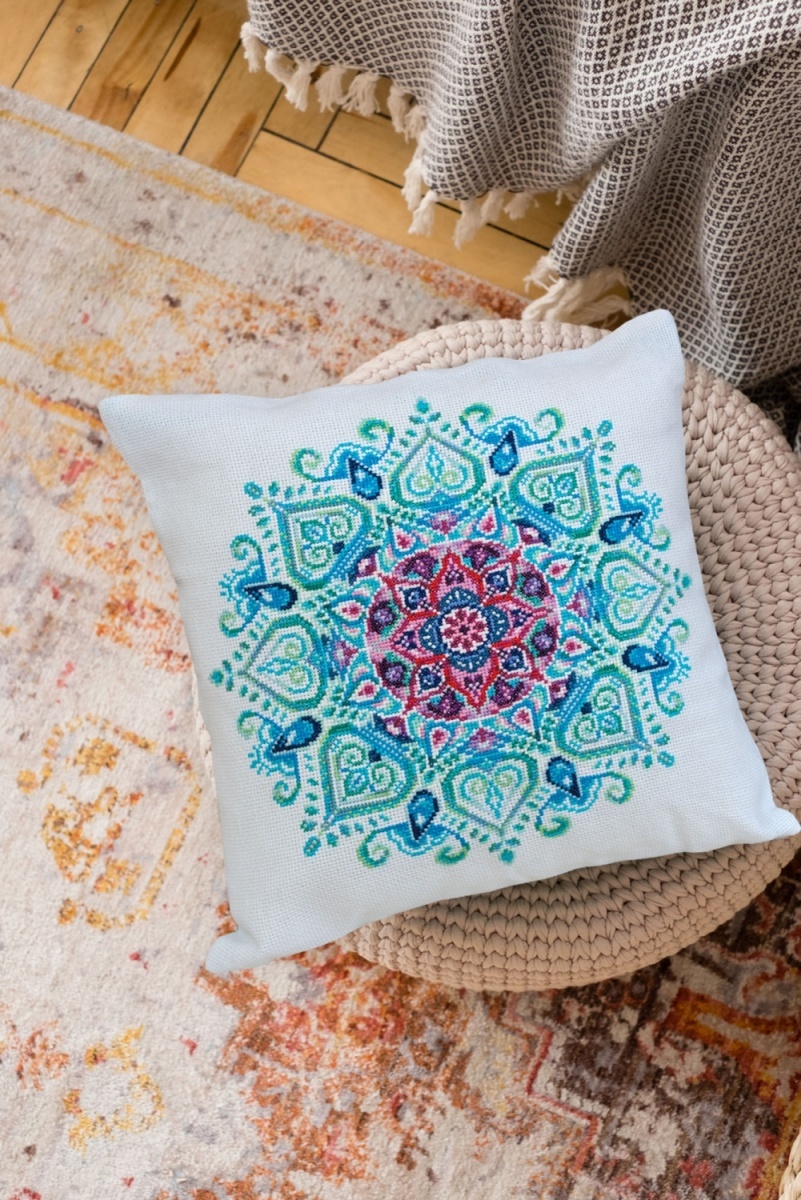 Mandala Cushion Front Cross Stitch Kit фото 1