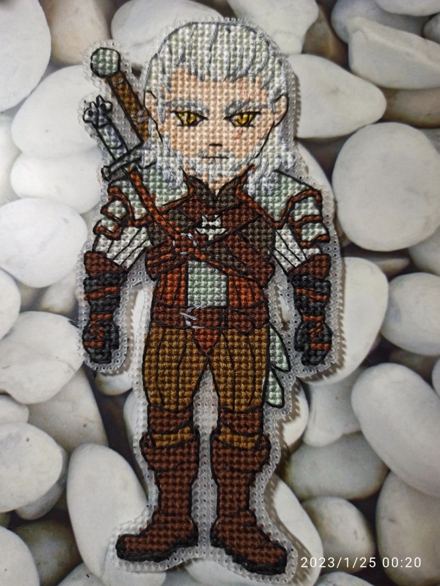 The Witcher. Geralt Cross Stitch Pattern фото 4