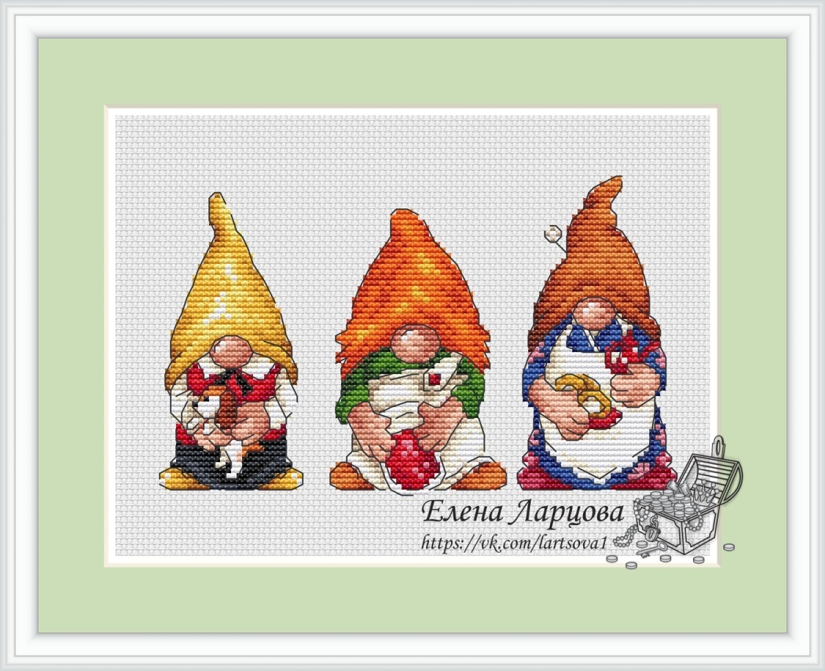 Gnomes. Karlsson on the Roof Cross Stitch Pattern фото 1