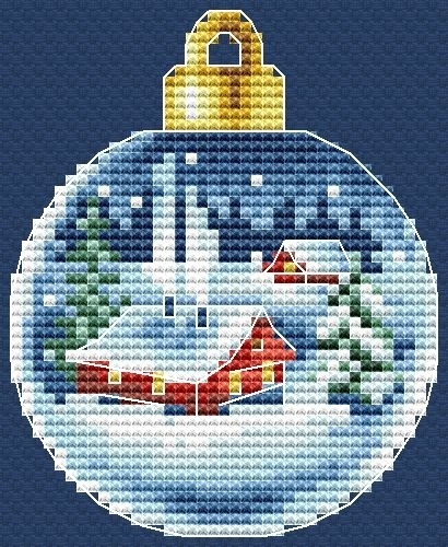 Christmas Bauble. House 1 Cross Stitch Pattern фото 1