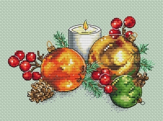 Christmas Balls Cross Stitch Pattern фото 4