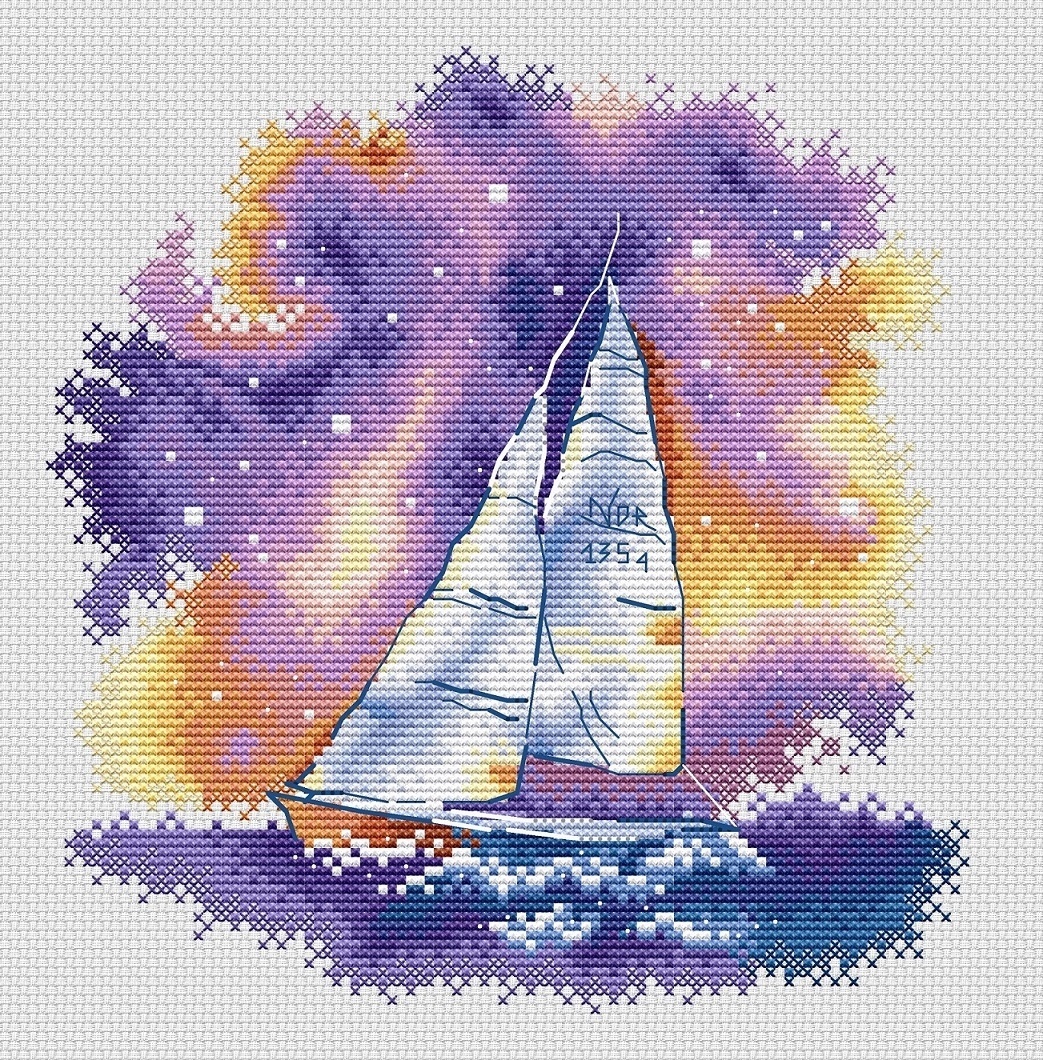 Sail Cross Stitch Pattern фото 1