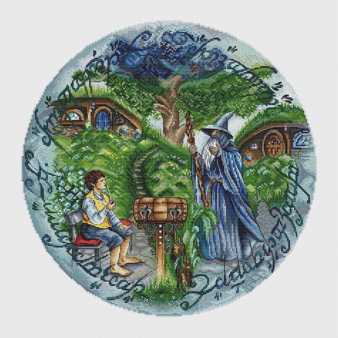 Afternoon in the Shire Cross Stitch Pattern фото 1