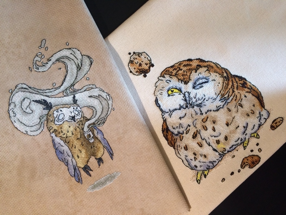 Cookie Owl Cross Stitch Pattern фото 7