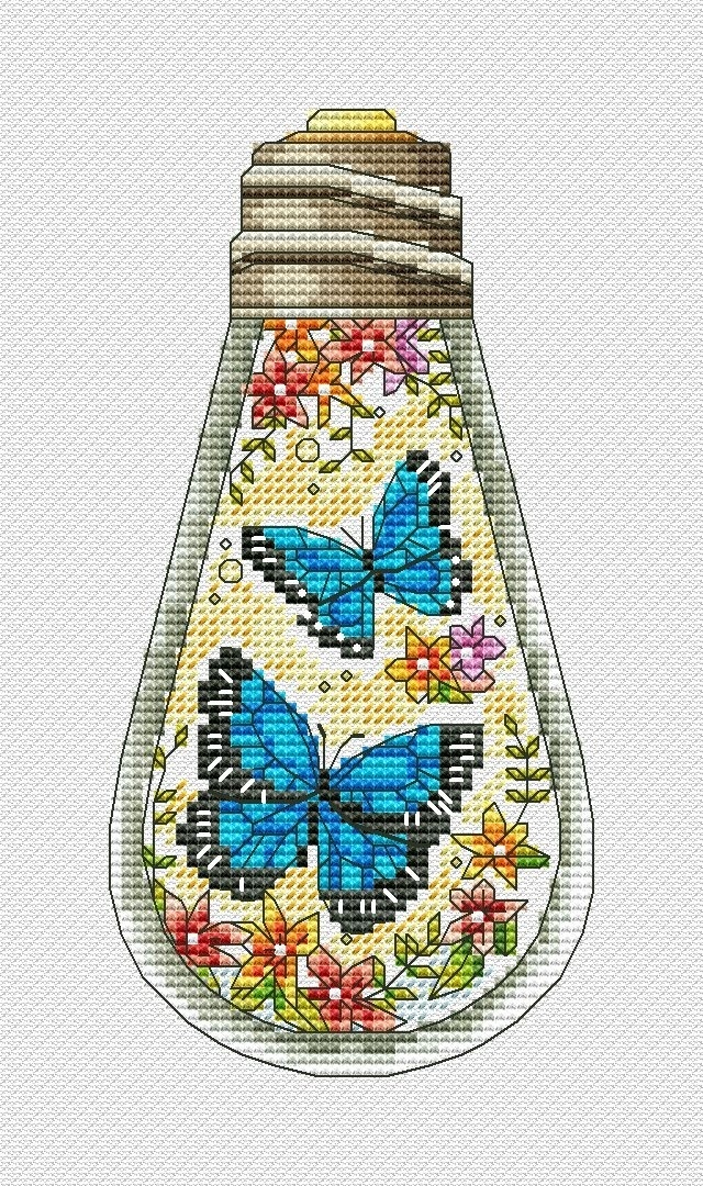 Spring Light Bulb 4 Cross Stitch Pattern фото 1